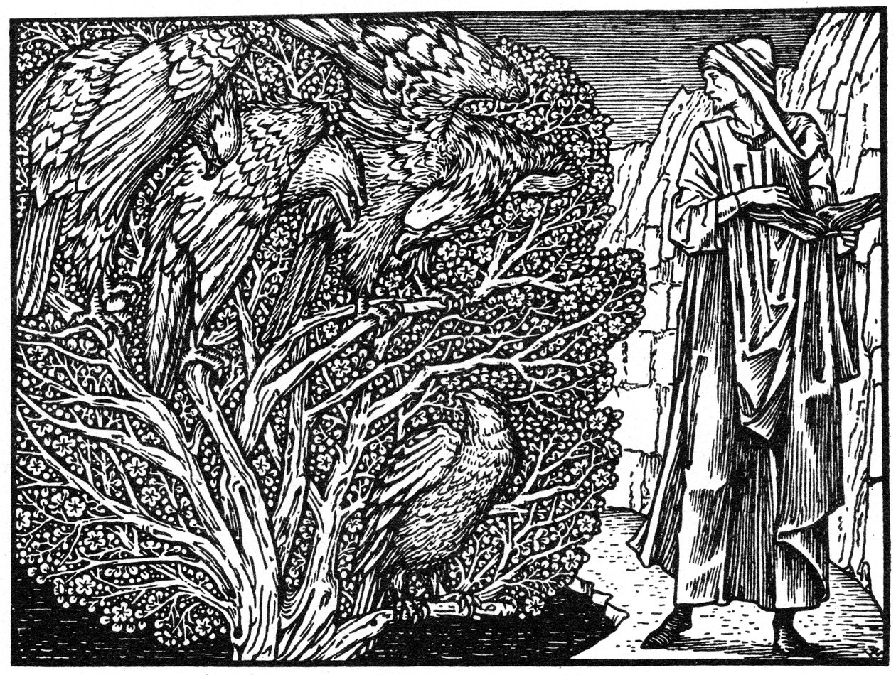 Ilustración de la edición de Kelmscott Press de las Obras de Geoffrey Chaucer, 1896 1964 de Unbekannt