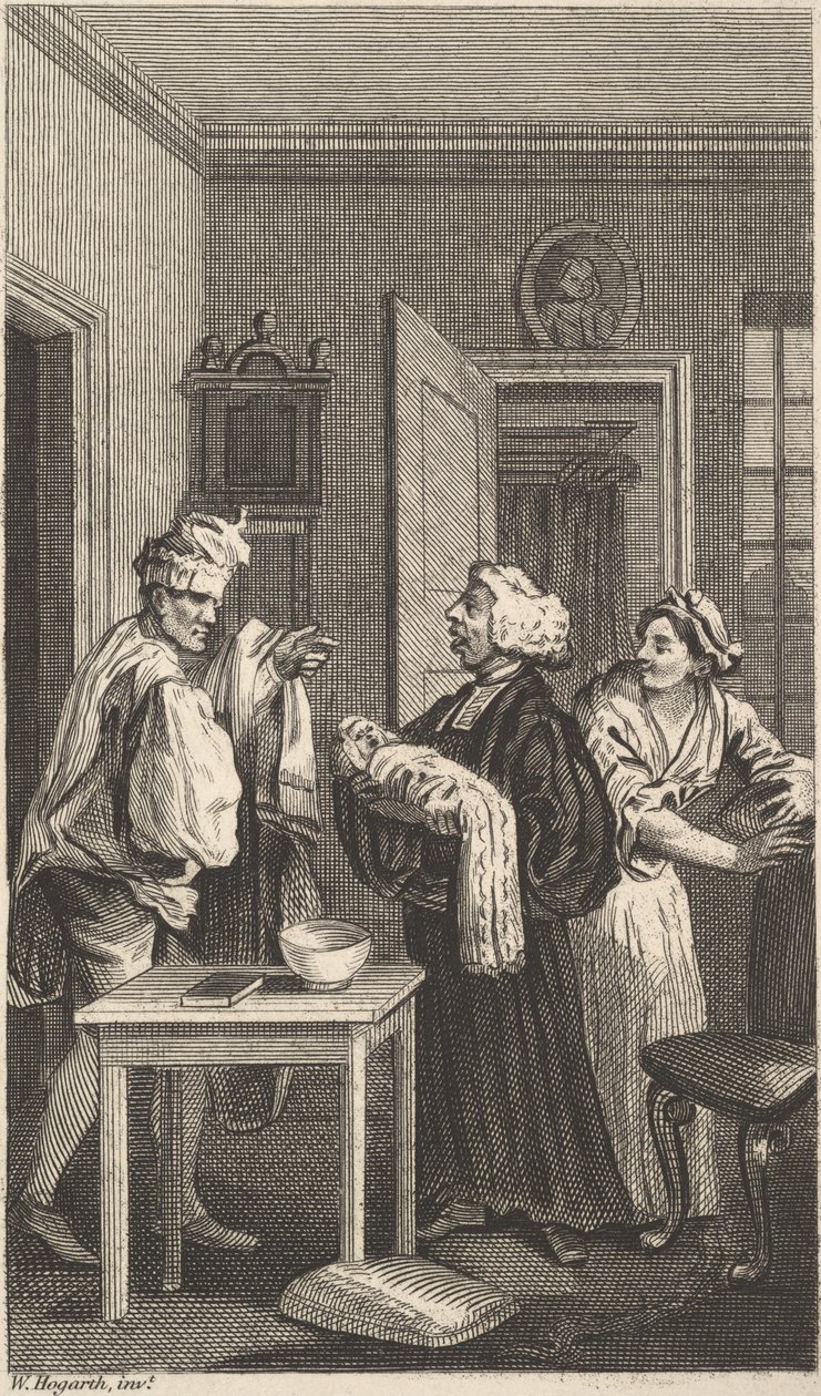 Ilustración de Tristram Shandy, Volumen 4, siglo XIX de Unbekannt