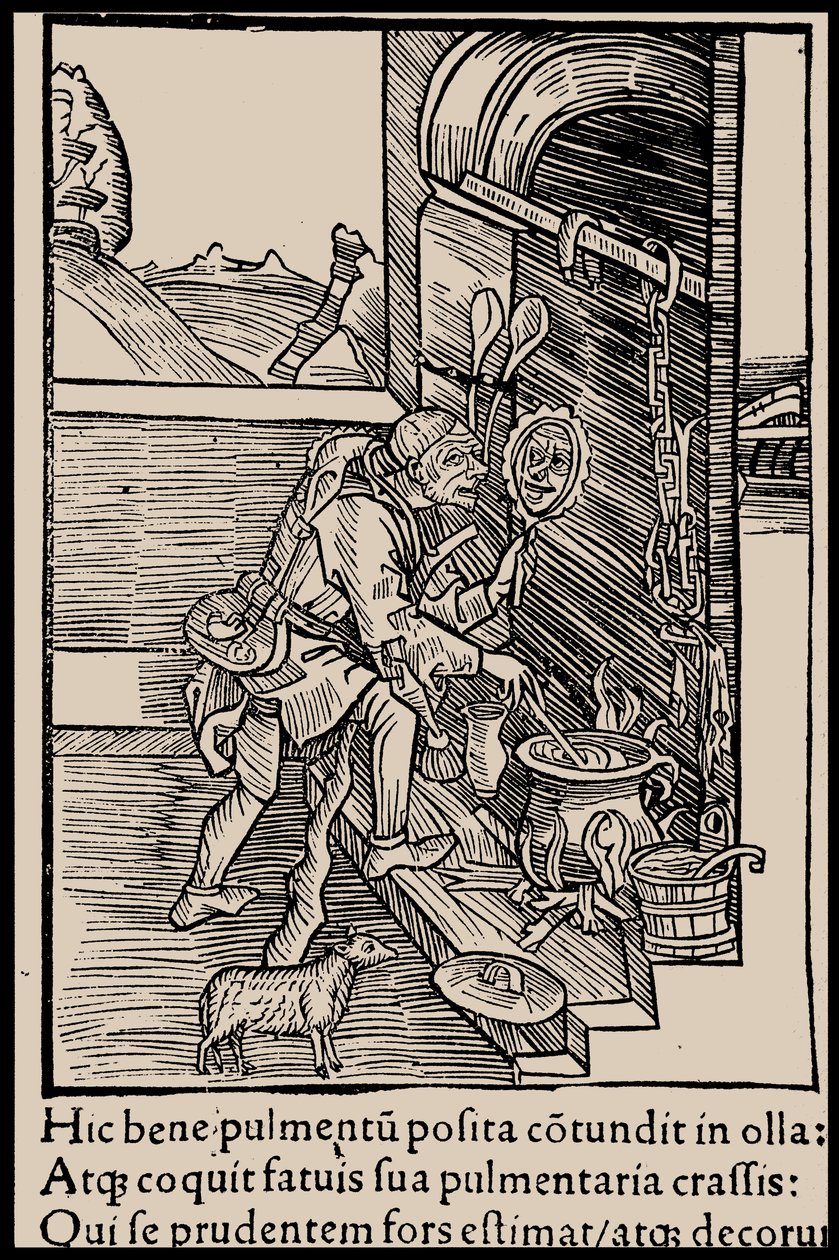Ilustración para el libro La Nave de los Locos de Sebastian Brant, 1497 de Unbekannt