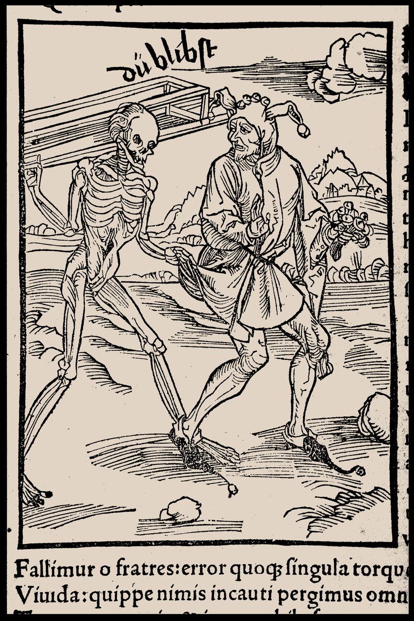 Ilustración para el libro La nave de los locos de Sebastian Brant, 1497 de Unbekannt
