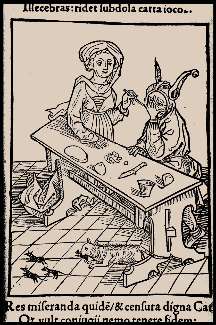 Ilustración del libro Nave de los locos de Sebastian Brant, 1497 de Unbekannt