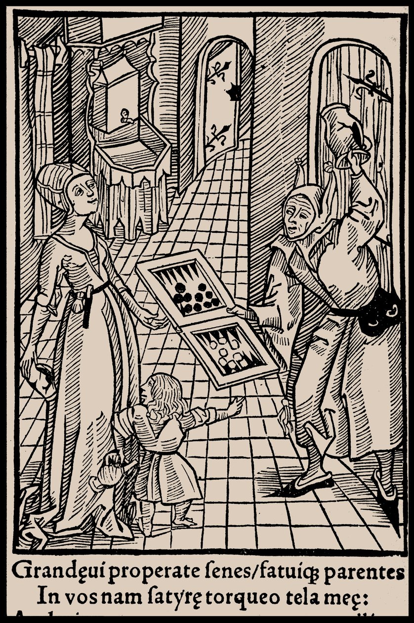 Ilustración para el libro Nave de los Locos de Sebastian Brant, 1497 de Unbekannt