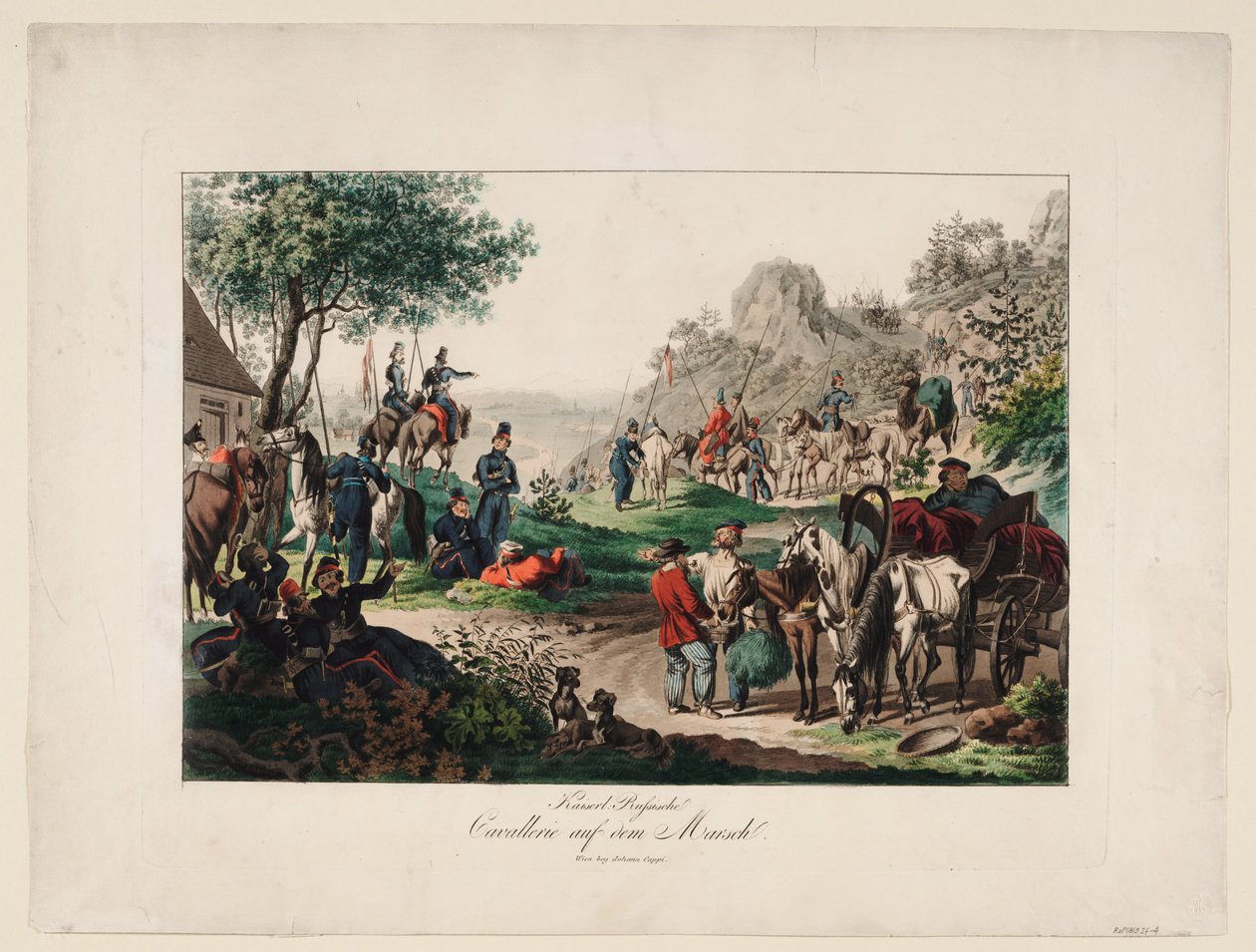 Caballería imperial rusa en marcha, 1813 de Unbekannt