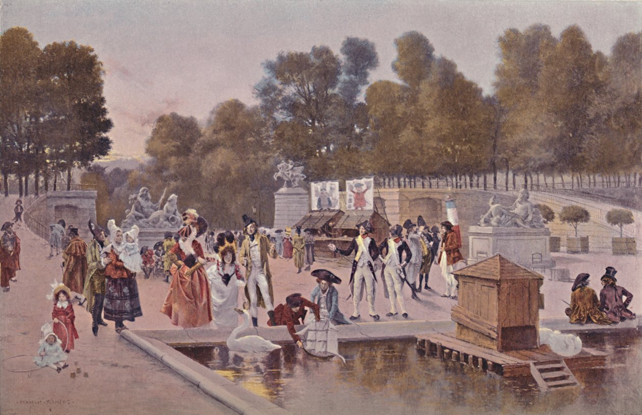 En el Jardín de las Tullerías, 1896 de Unbekannt