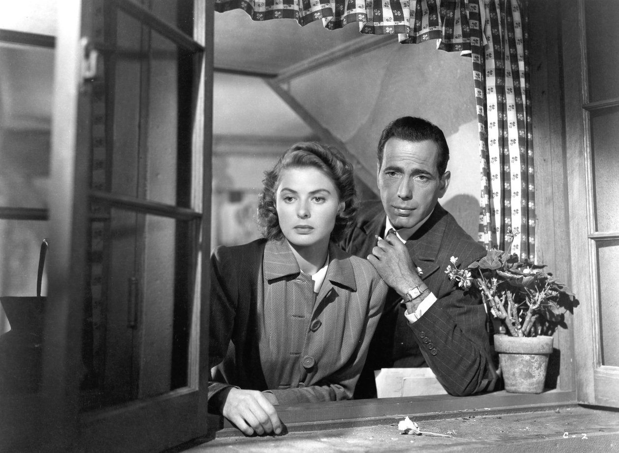 Ingrid Bergman y Humphrey Bogart en Casablanca, 1942 de Unbekannt