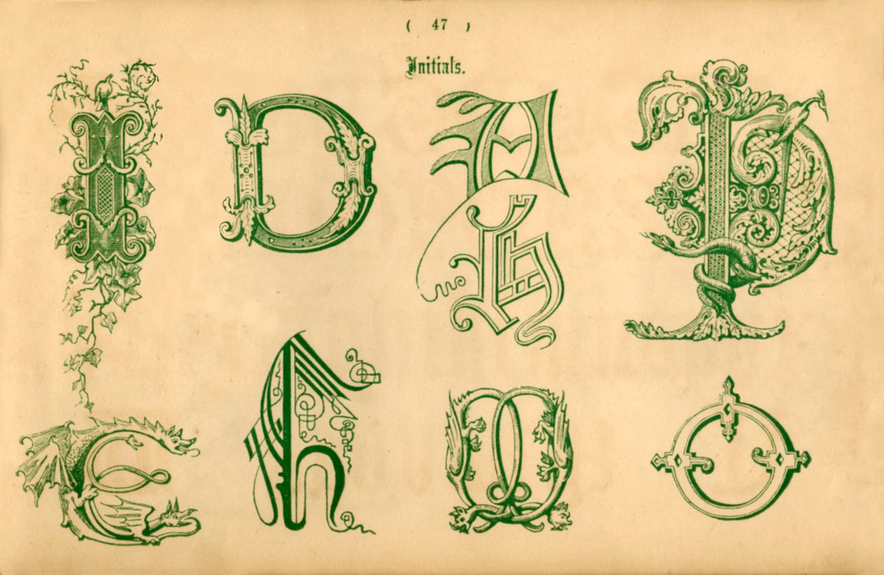 Iniciales, 1862 de Unbekannt