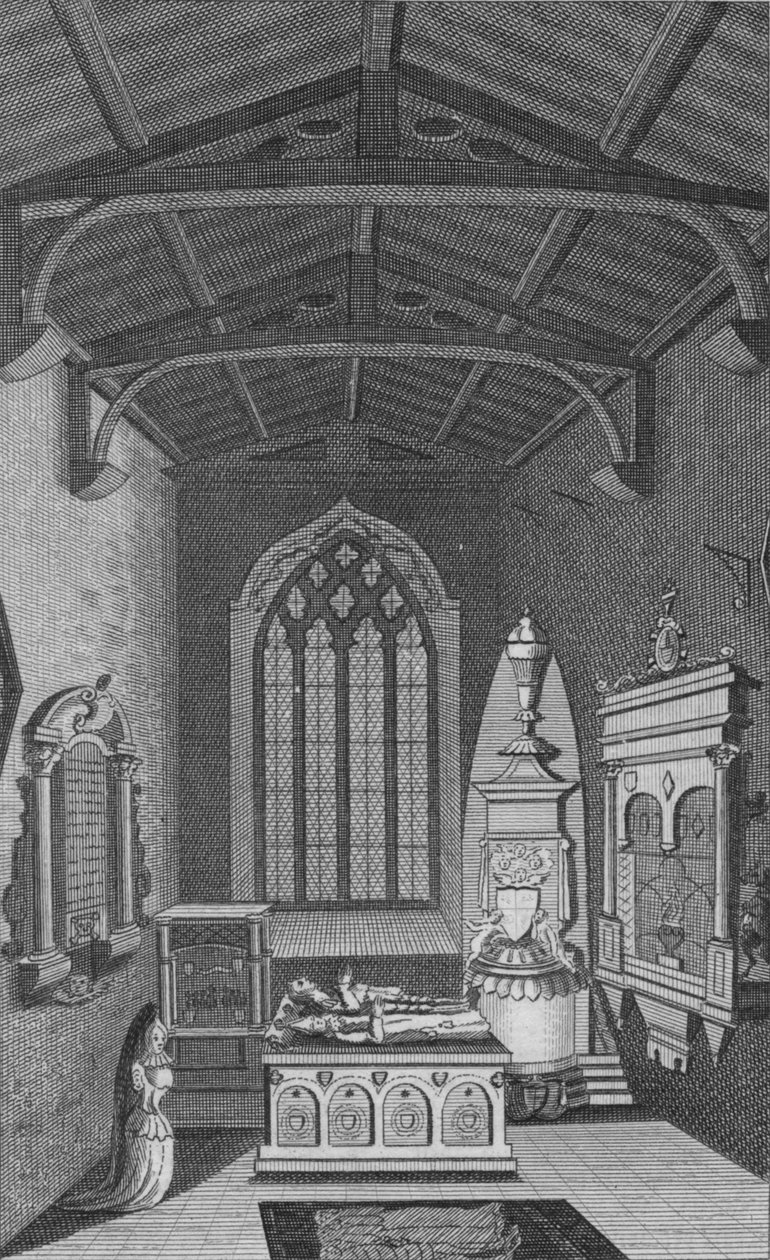 Vista interior de la Capilla de la Unión en la Iglesia de Faringdon, 1796 de Unbekannt