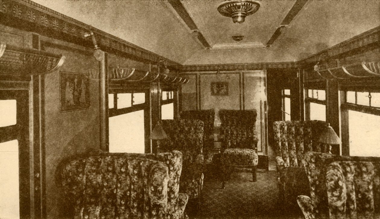 Interior del Coche Pullman, Marjorie, Southern Railway, 1930 de Unbekannt
