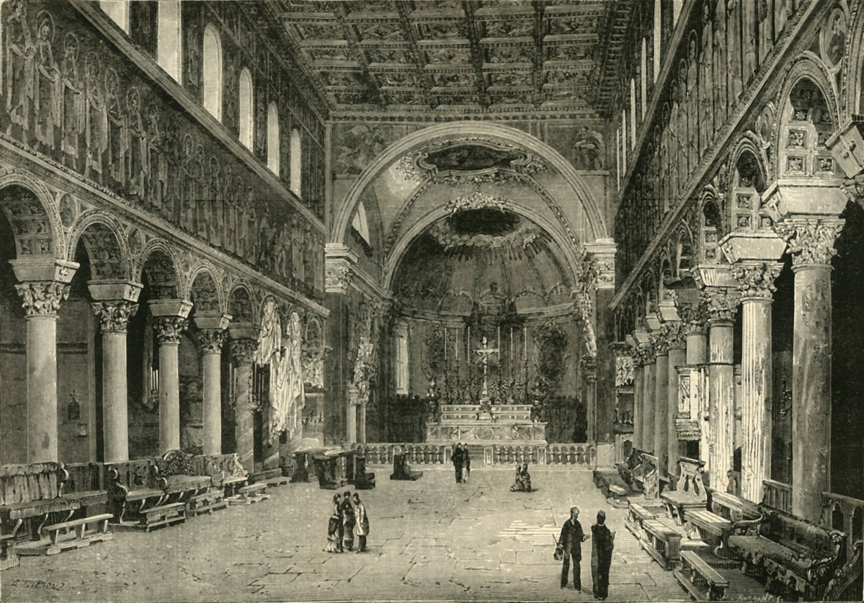 Interior de San Apollinare Nuovo, Rávena de Unbekannt