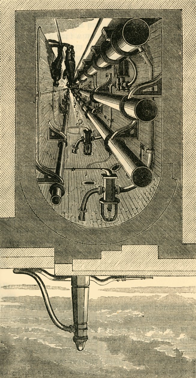 Interior del metro, Viaducto Holborn, c1876 de Unbekannt