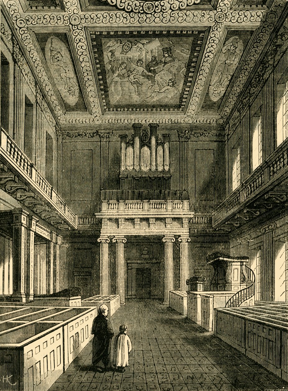 Interior de la Capilla Real Banqueting House, Whitehall, 1881 de Unbekannt