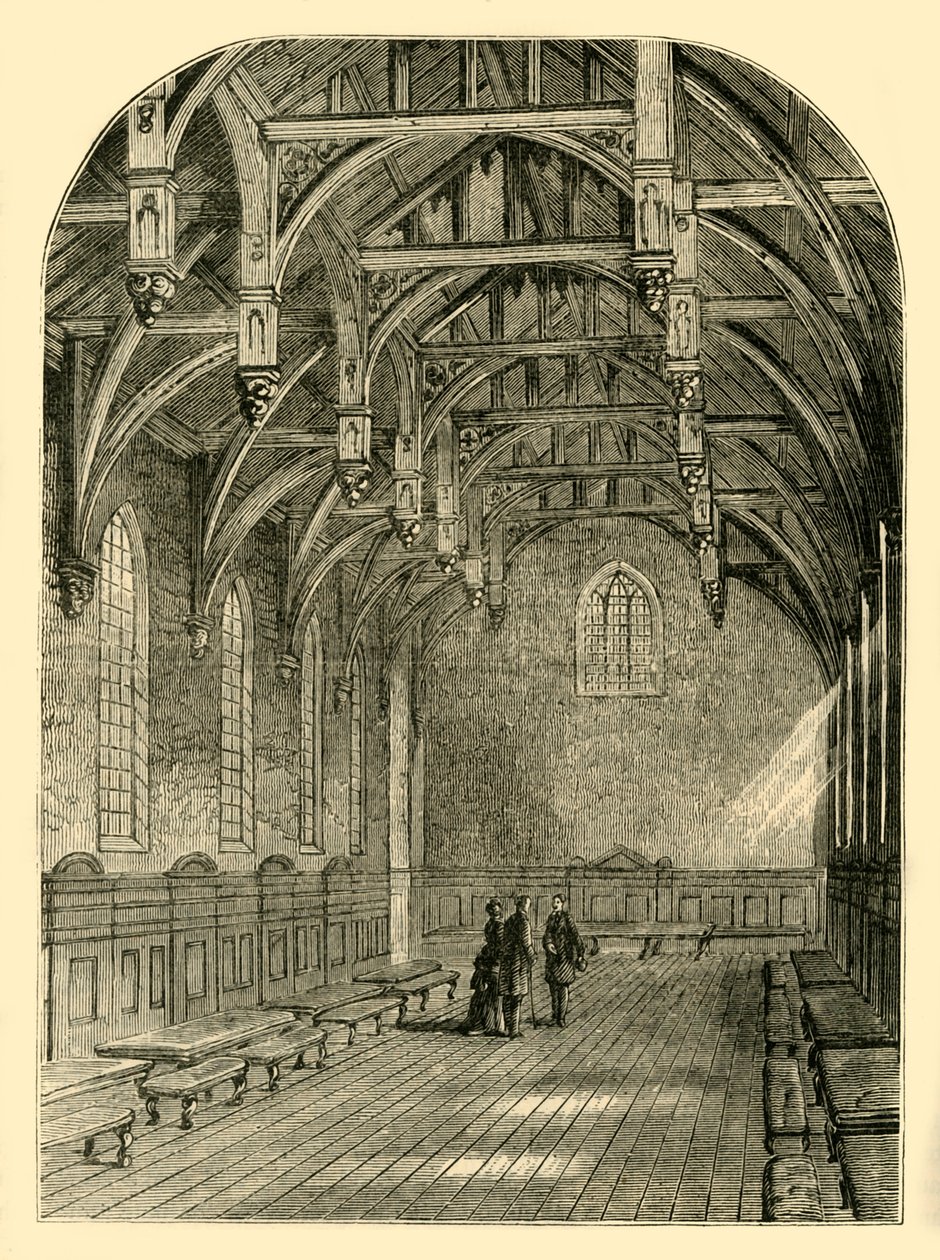 Interior del Gran Salón, Palacio de Lambeth, 1800 de Unbekannt