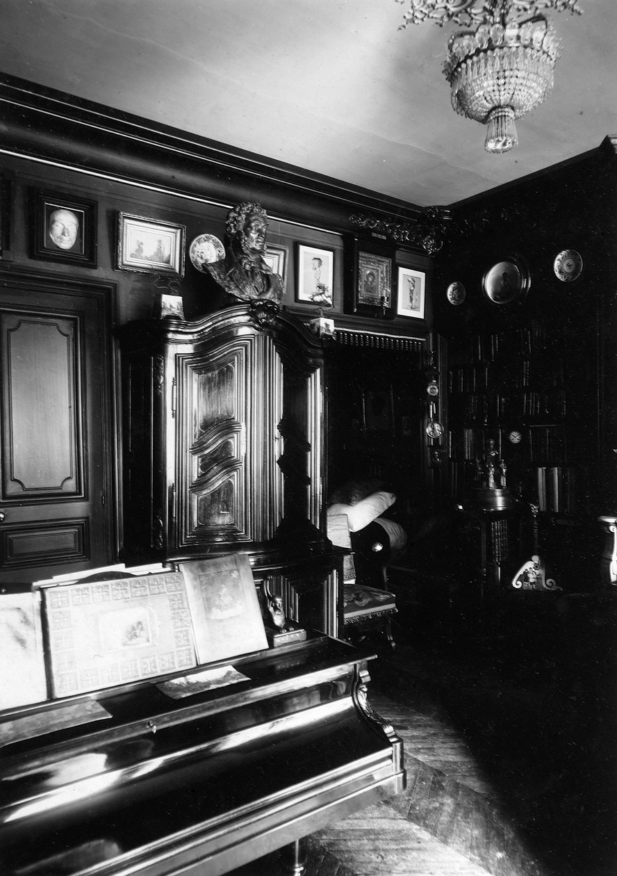 Interior del Museo del autor e historiador Alexander Onegin en París, 1920s de Unbekannt