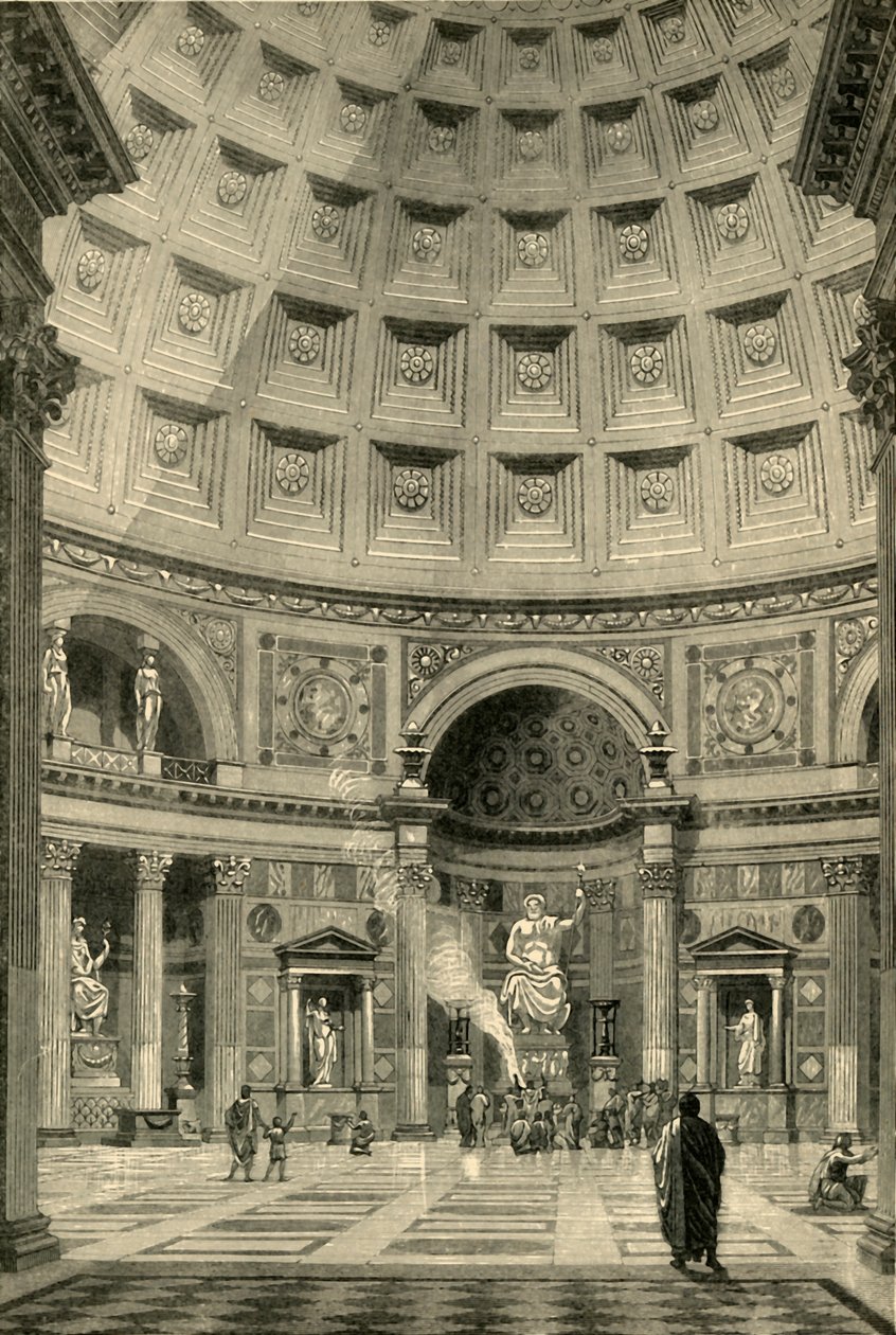 Interior del Panteón en Roma restaurado, 1890 de Unbekannt
