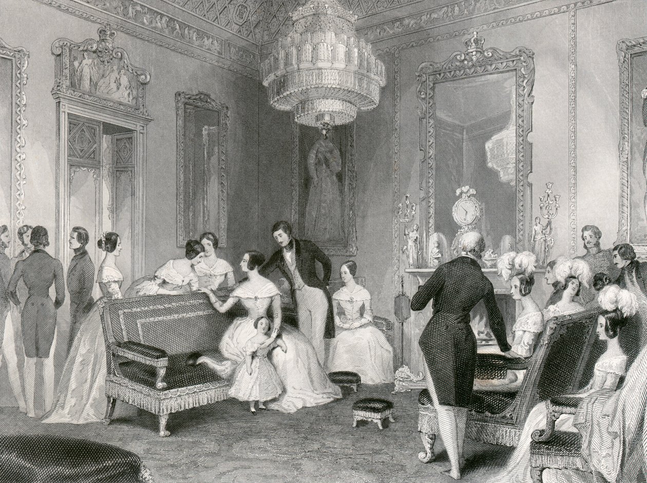 Interior del Salón Amarillo, Palacio de Buckingham, Londres de Unbekannt