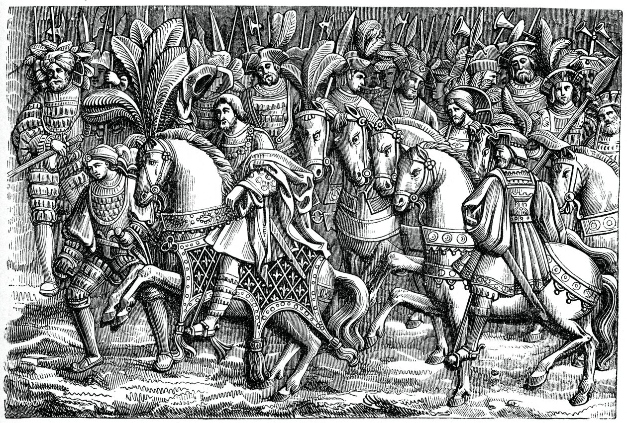 Entrevista entre Francisco I y Enrique VIII, en el Campo del Paño de Oro de Unbekannt