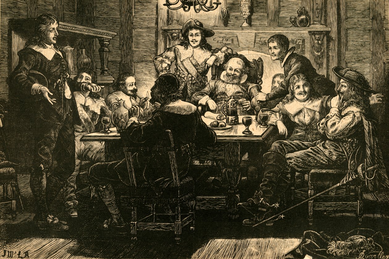Introducción de Randolph a Ben Jonson en la Taberna del Diablo, 1897 de Unbekannt