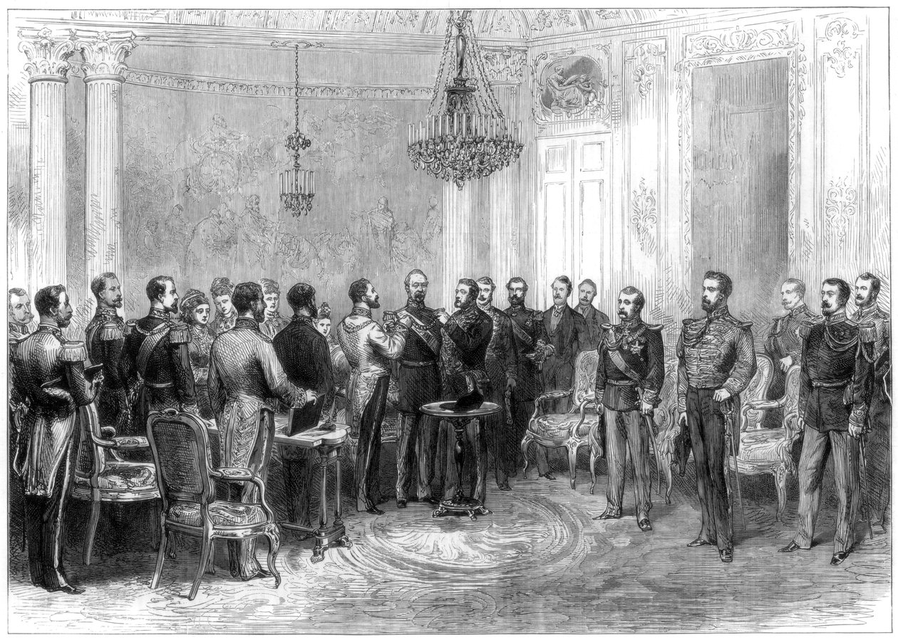 Investidura del Mariscal MacMahon con la Orden del Toisón de Oro de España, 1875 de Unbekannt