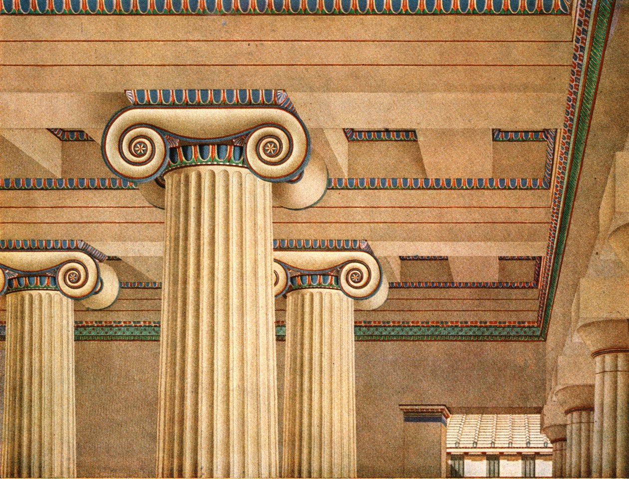 Sala Jónica en la Acrópolis de Atenas, Grecia, 1928 de Unbekannt