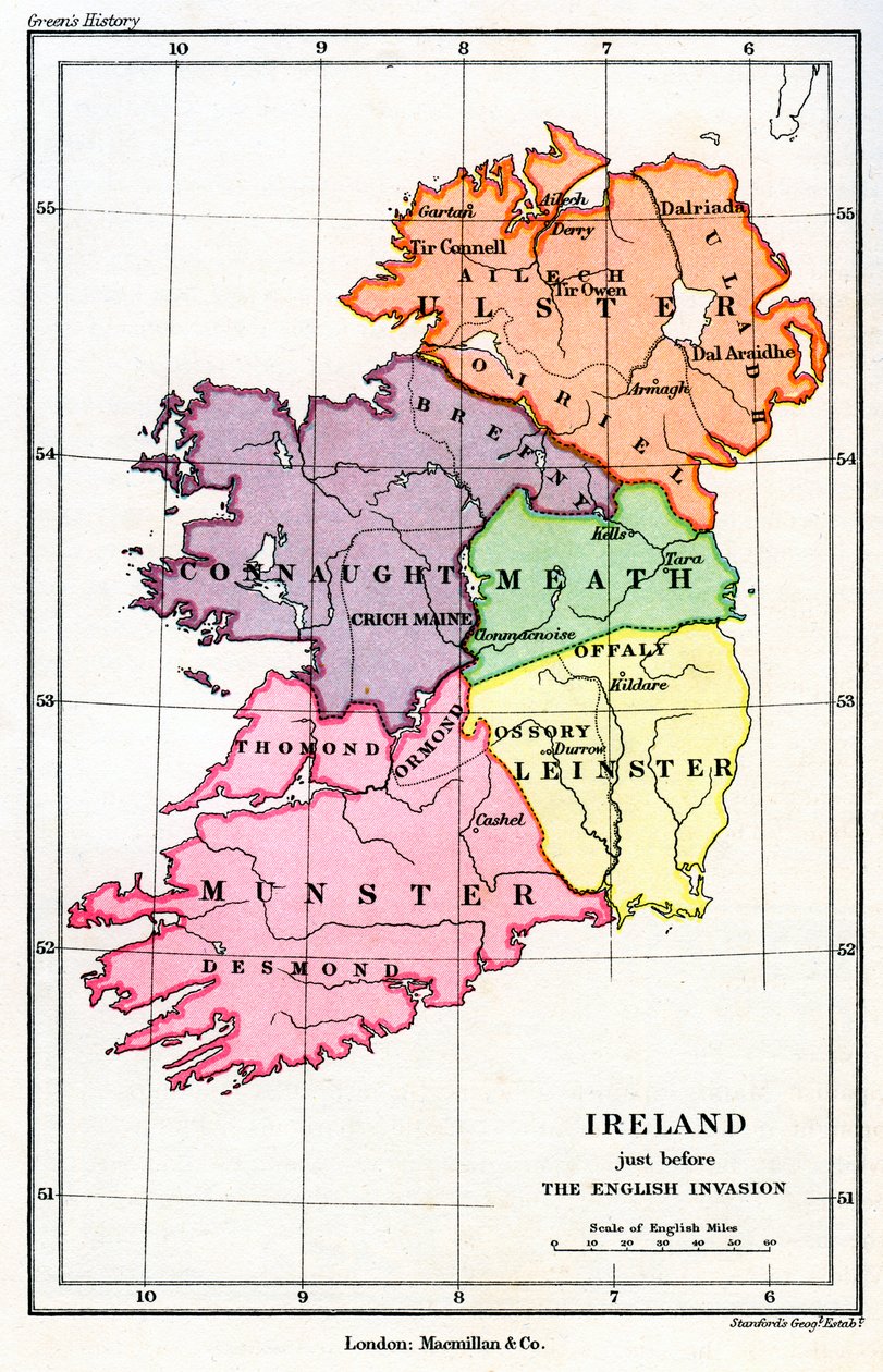 Irlanda justo antes de la invasión normanda inglesa, 1169 de Unbekannt