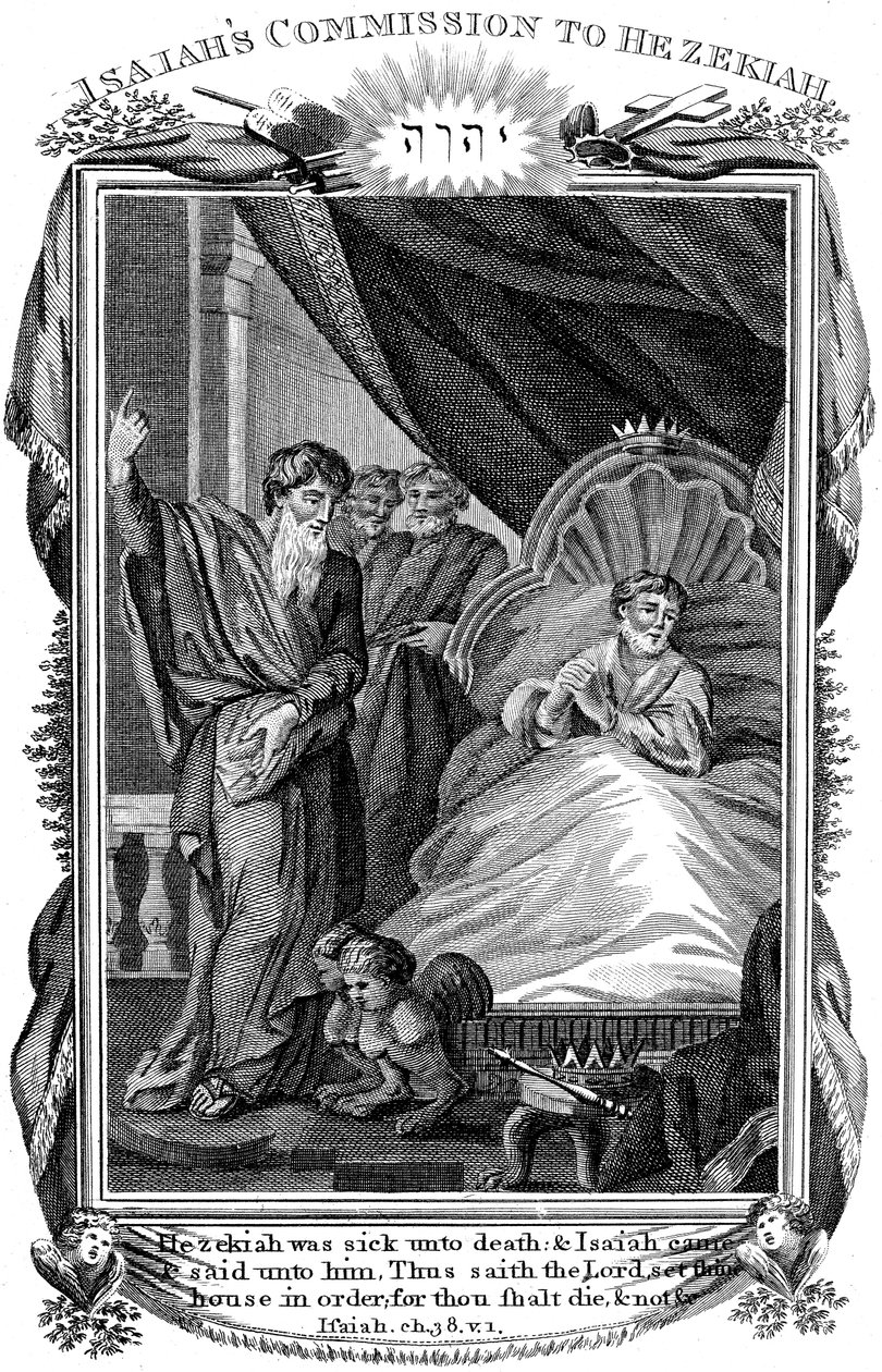 Isaías, profeta del Antiguo Testamento, c1804 de Unbekannt