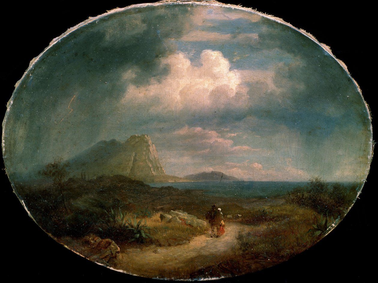 Paisaje italiano, principios del siglo XIX de Unbekannt