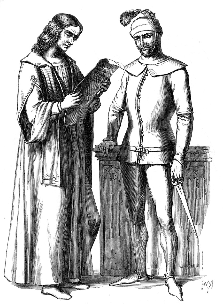 Trajes italianos del siglo XV, 1849 de Unbekannt