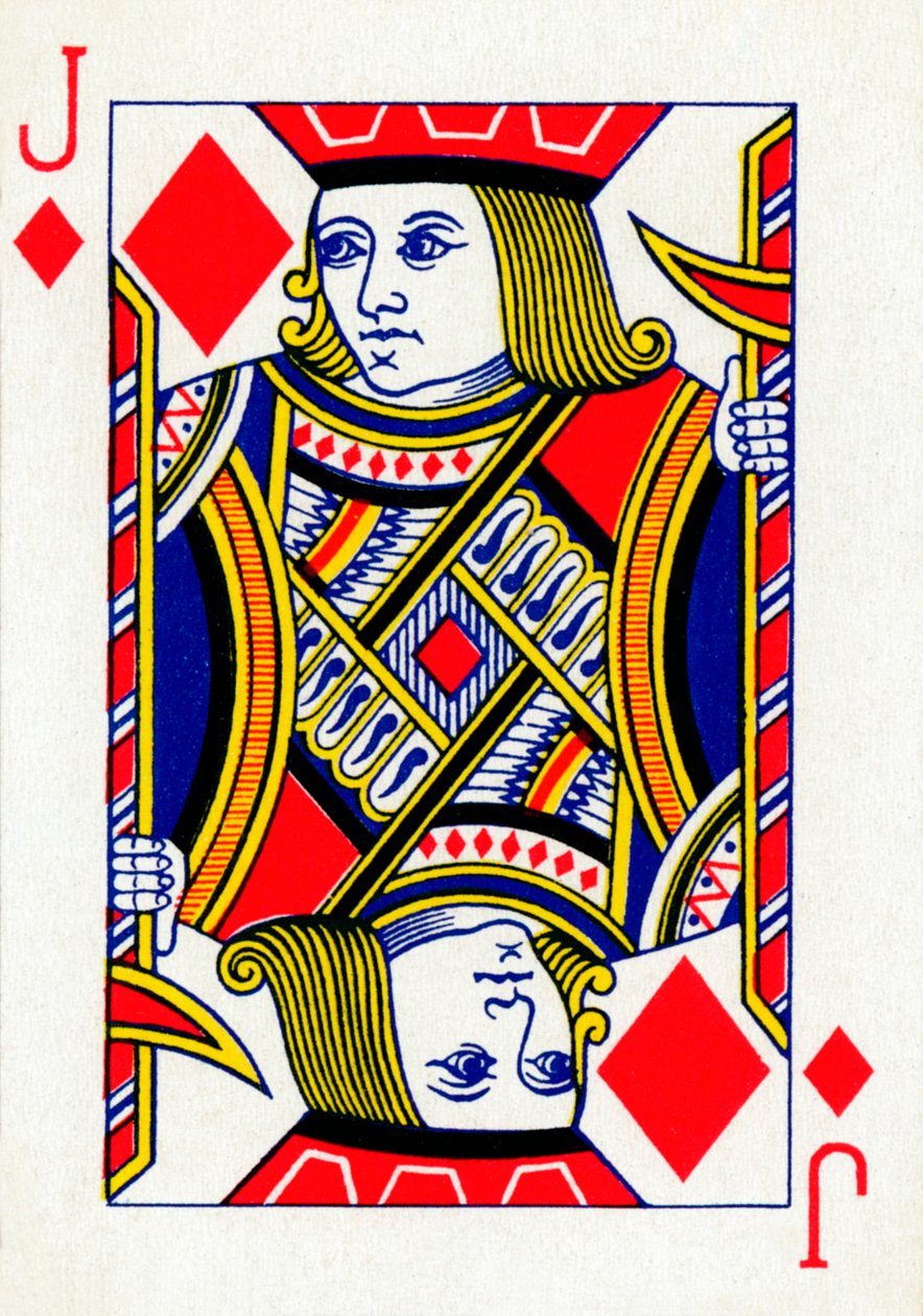 Sota de diamantes de una baraja de cartas de Goodall & Son Ltd., c1940 de Unbekannt