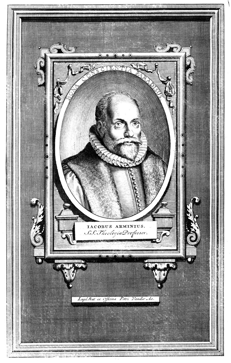 Jacobus Arminius, teólogo holandés y profesor de teología en la Universidad de Leiden de Unbekannt