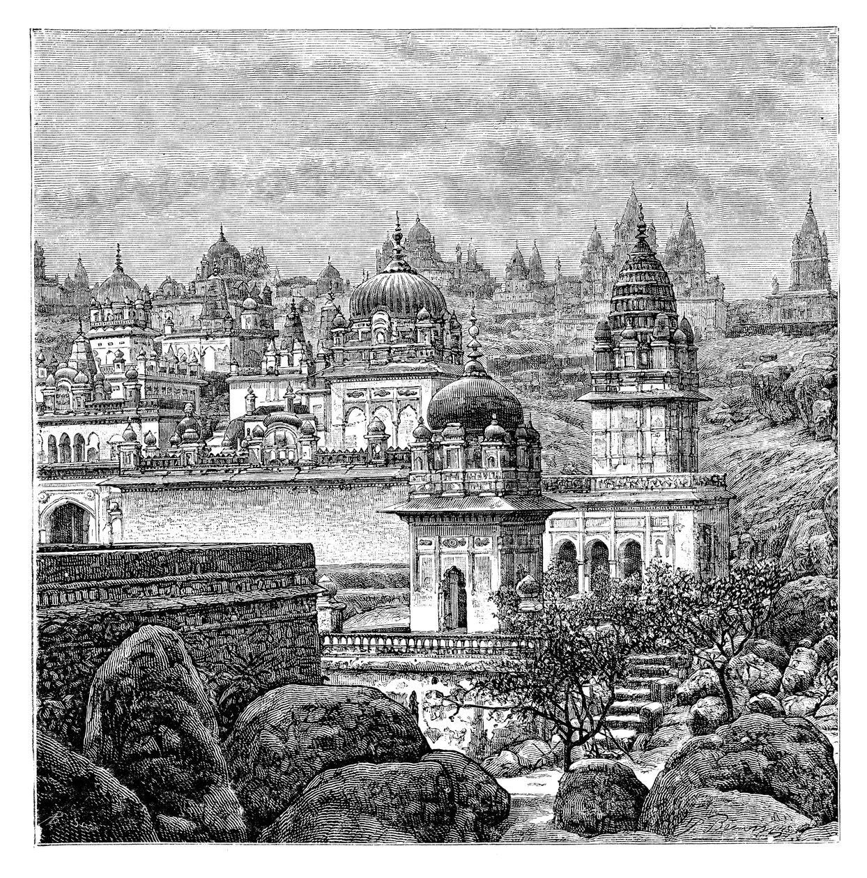 Templos jainistas, Junagadh, Gujarat, India, 1895 de Unbekannt