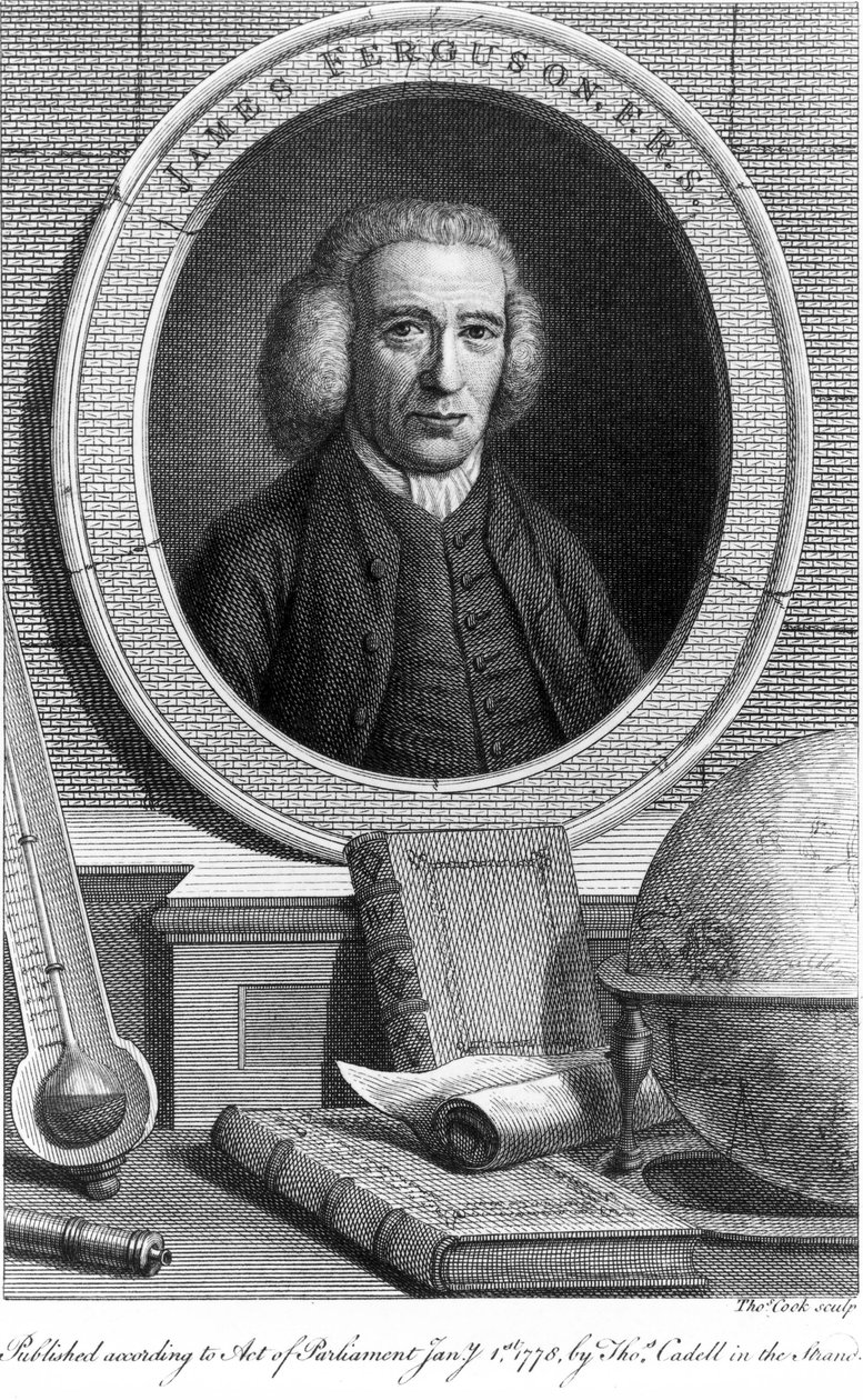 James Ferguson, astrónomo escocés, c 1760s de Unbekannt