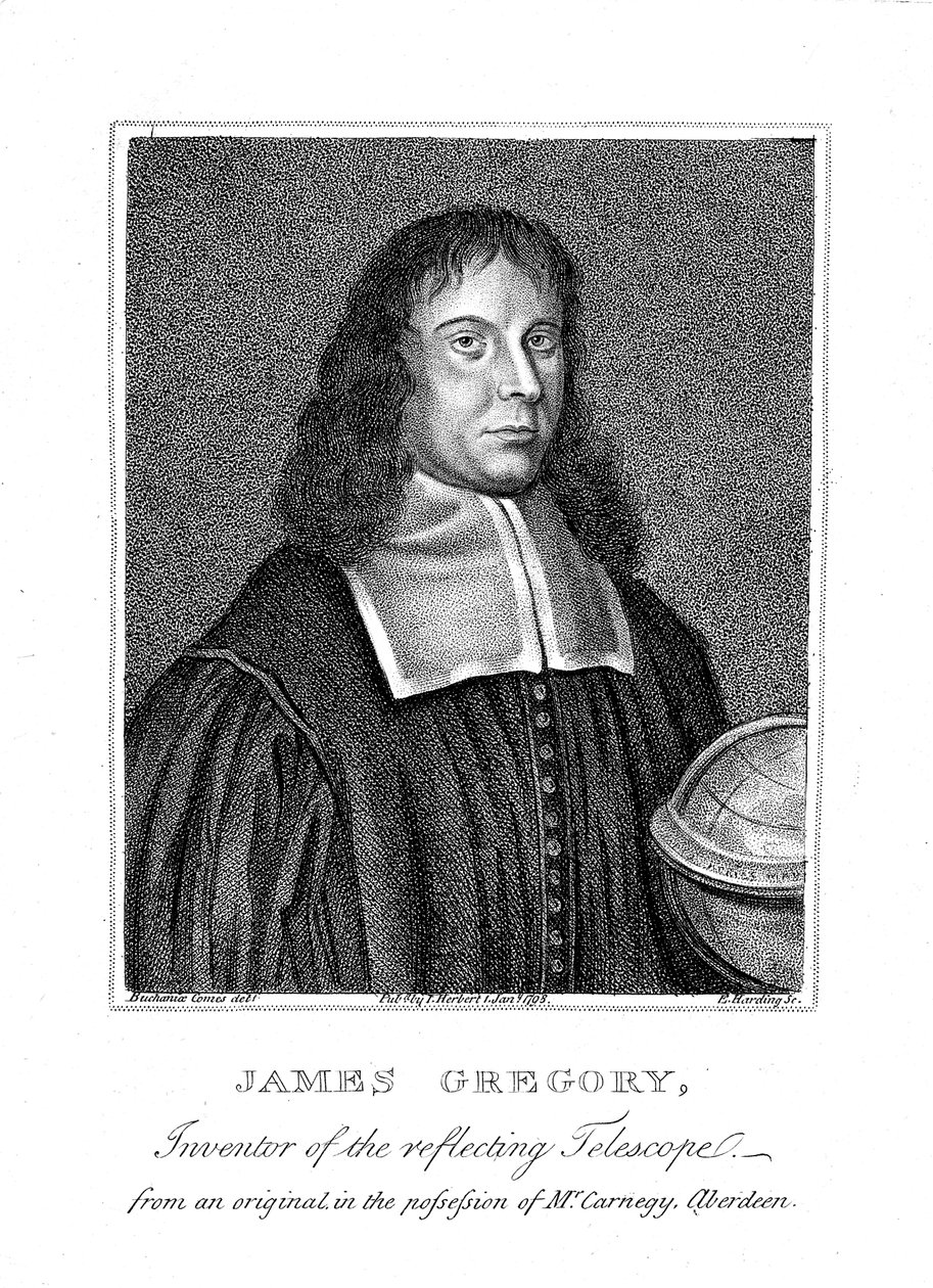 James Gregory, matemático y astrónomo escocés del siglo XVII de Unbekannt