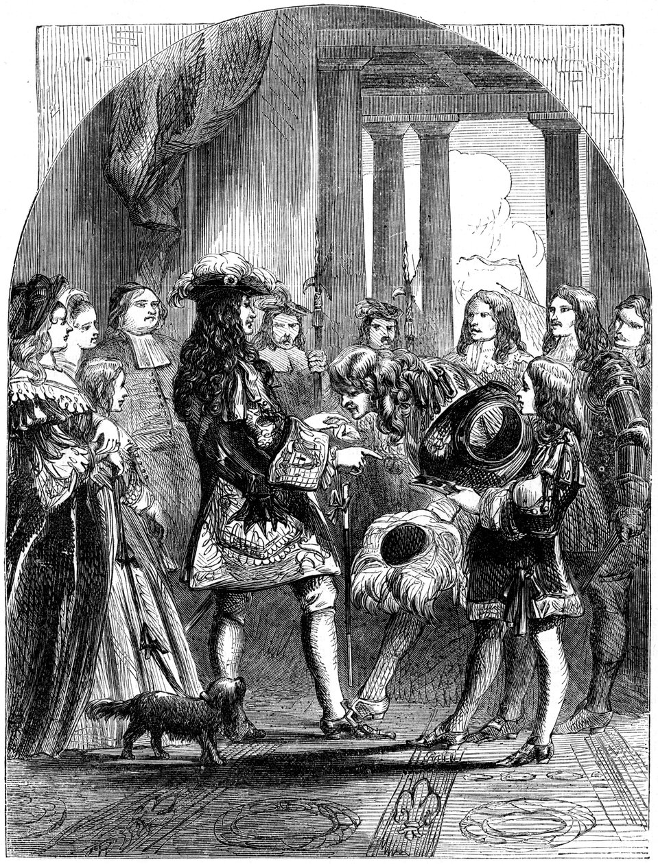 Jacobo II despidiéndose de Luis XIV de Francia, 1689 de Unbekannt