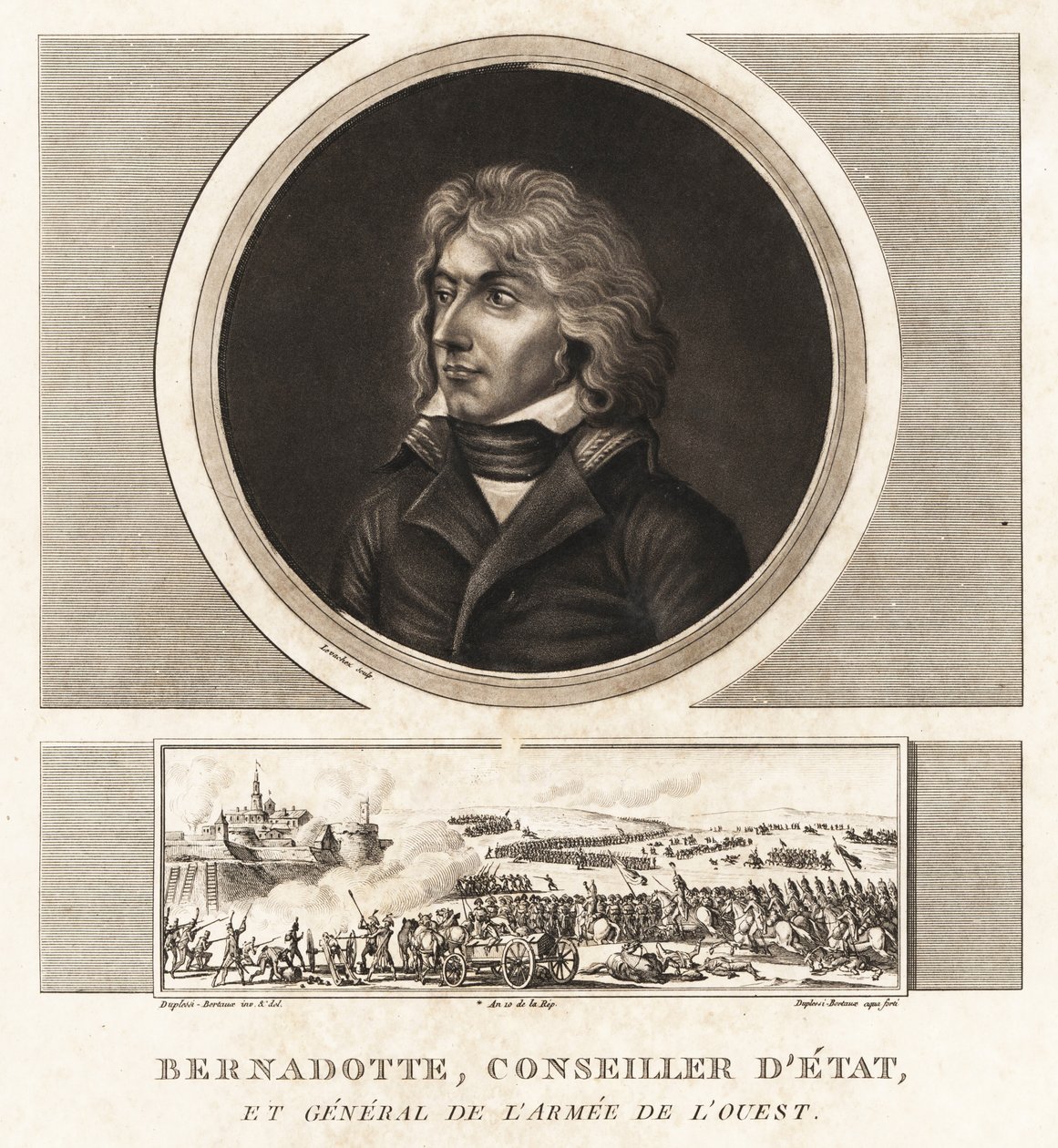 Jean-Baptiste Jules Bernadotte, consejero de Estado, luego Rey Carlos XIV Juan de Suecia y Noruega (1763-1844) de Unbekannt