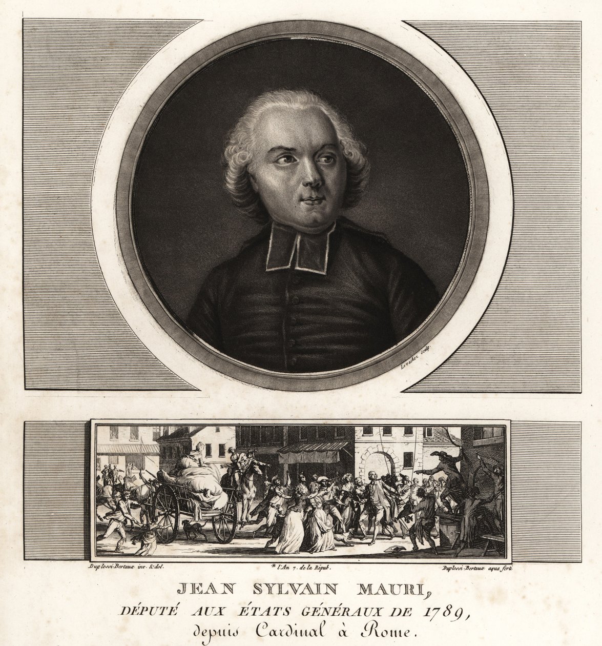 Jean-Sylvain Mauri o Jean-Sifrein Maury (1746-1817), cardenal francés, arzobispo y obispo de Montefiascone de Unbekannt