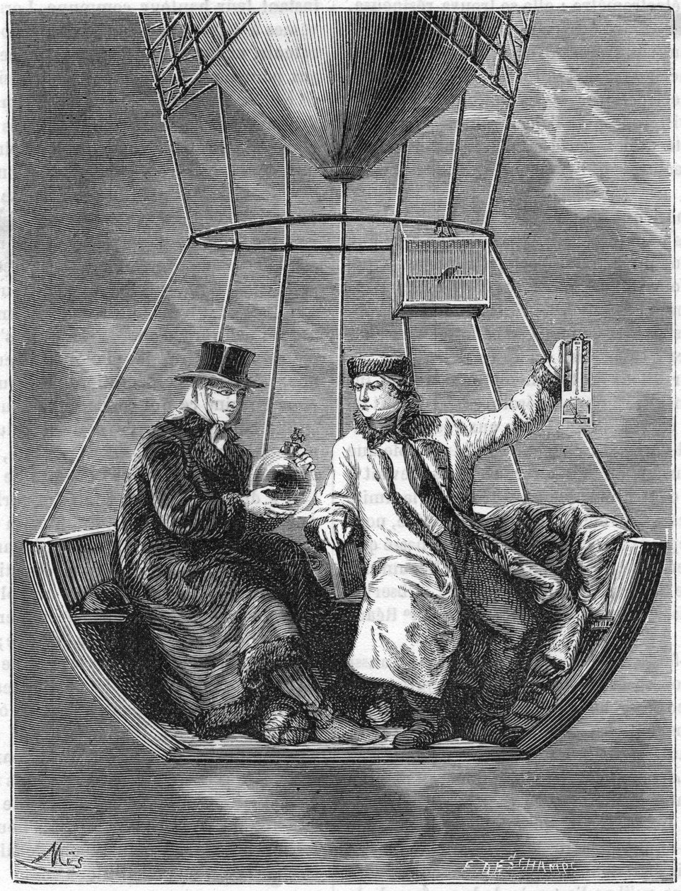 Jean Baptiste Biot y Joseph Louis Gay-Lussac, científicos franceses, 1804-1870 de Unbekannt