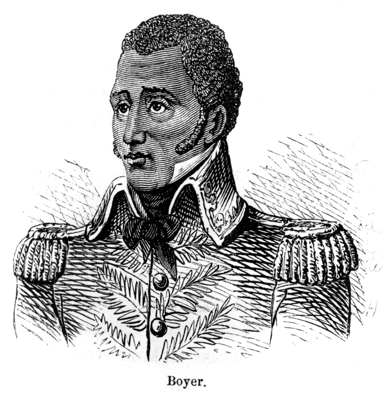 Jean Pierre Boyer, soldado haitiano y Presidente de Haití, 1873 de Unbekannt