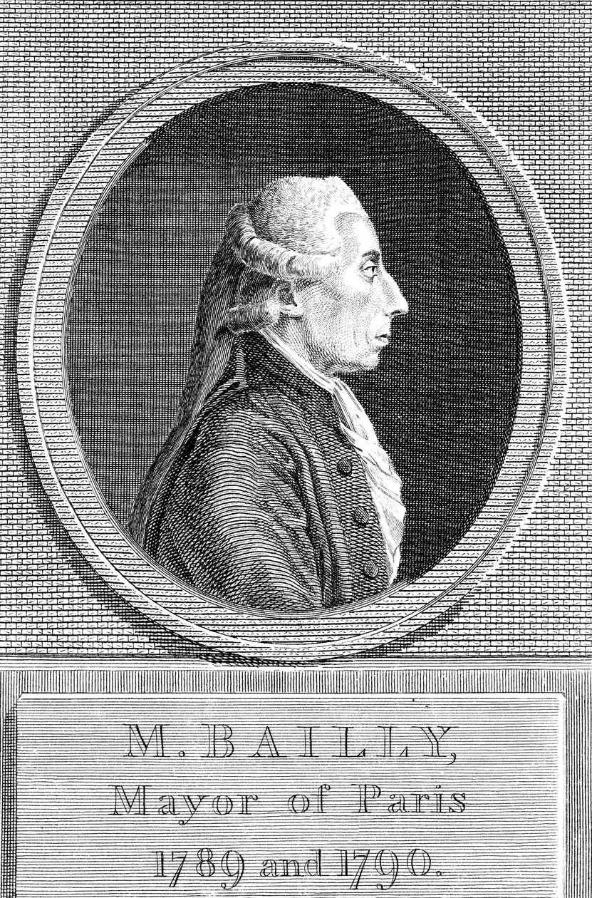 Jean Sylvain Bailly 1736-1793, astrónomo, escritor y político francés de Unbekannt