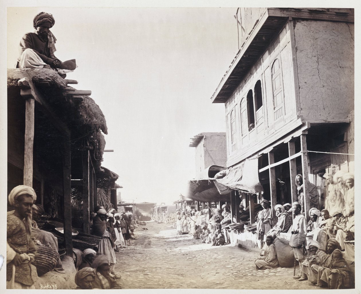 Jellallabad, calle principal, c. 1878 de Unbekannt