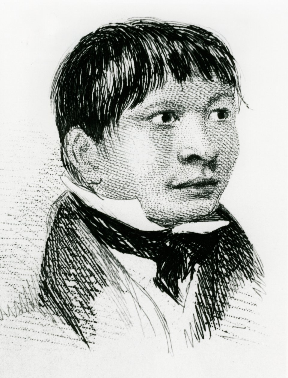 Jemmy Button, el fueguino adoptado por la expedición Fitzroy, como apareció en 1833, 1839 de Unbekannt