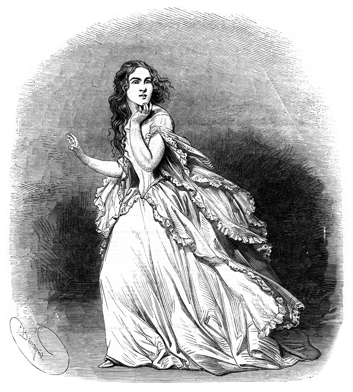 Jenny Lind, soprano conocida como el Ruiseñor Sueco, 1848 de Unbekannt