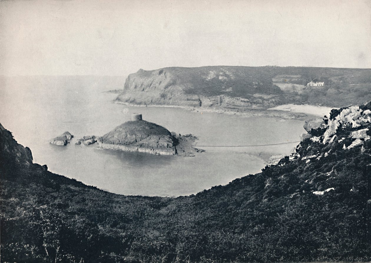 Jersey - Portelet Bay y Janvrin Island, 1895 de Unbekannt