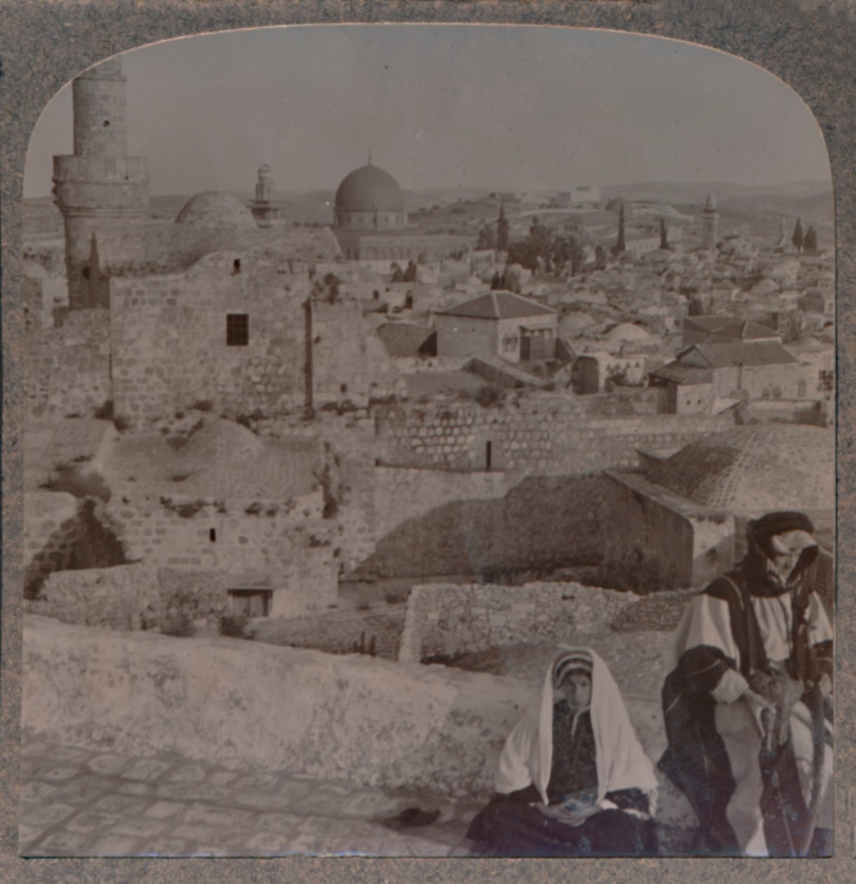 Jerusalén desde la escuela sobre la mezquita, mostrando la Torre de Antonio, c1900 de Unbekannt