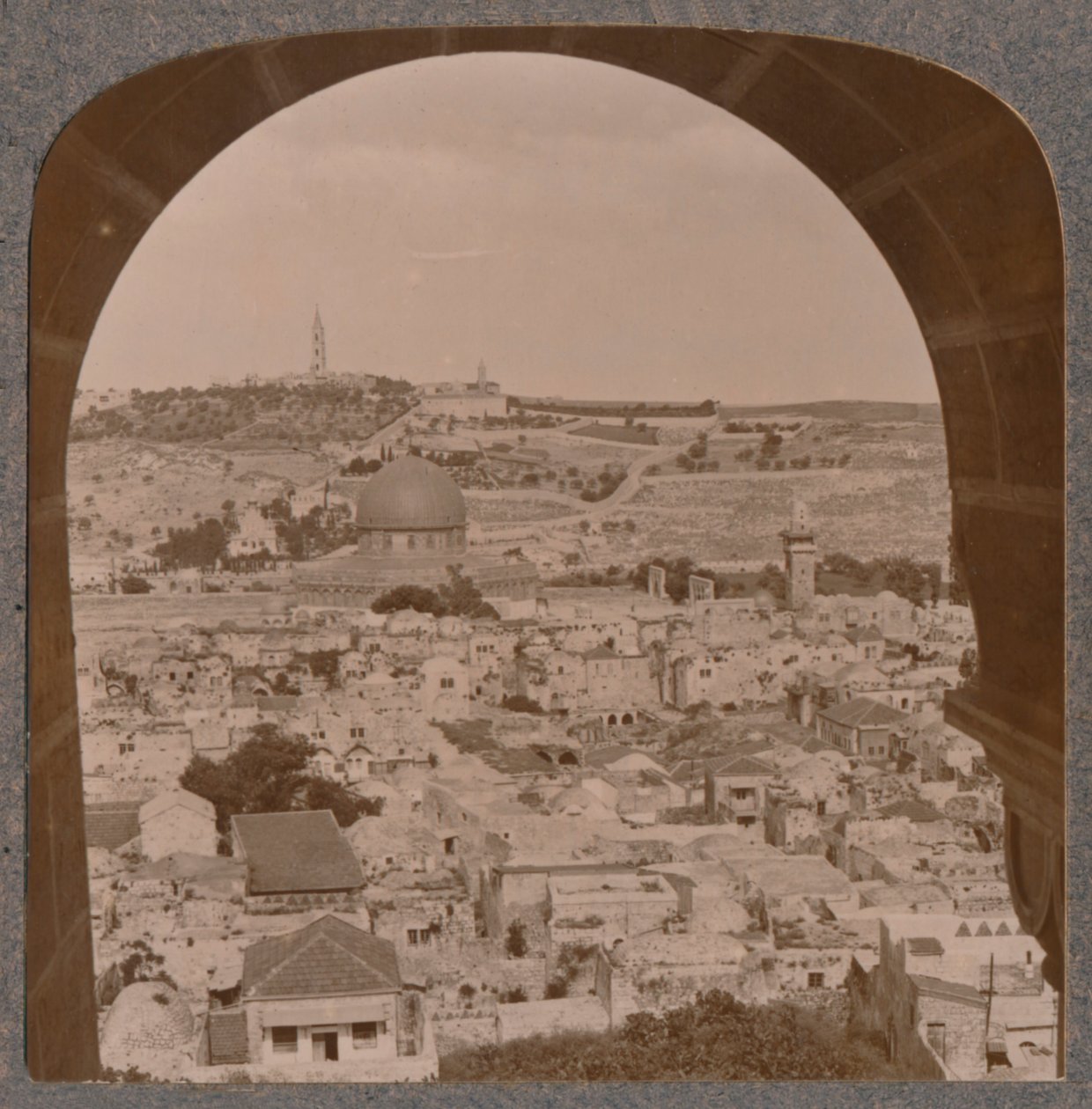 Jerusalén desde el campanario de la Iglesia Protestante, c1900 de Unbekannt