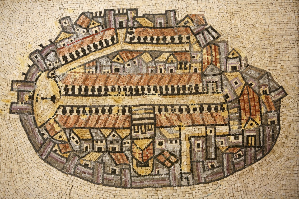 Mosaico del templo de Jerusalén, Jerusalén, Israel de Unbekannt