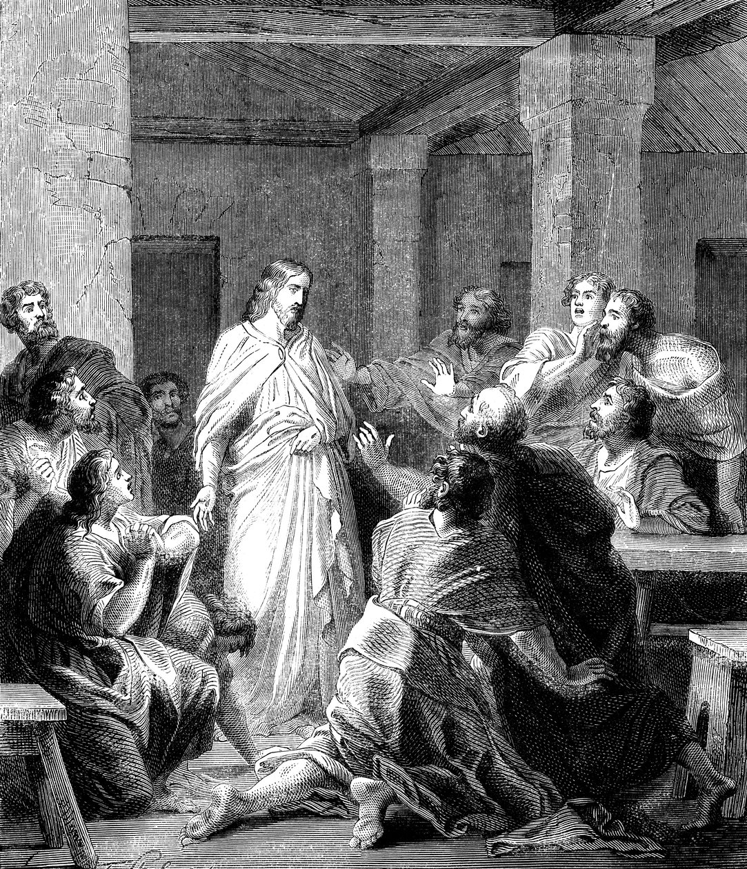 Jesucristo apareciendo a sus discípulos después de su resurrección de Unbekannt