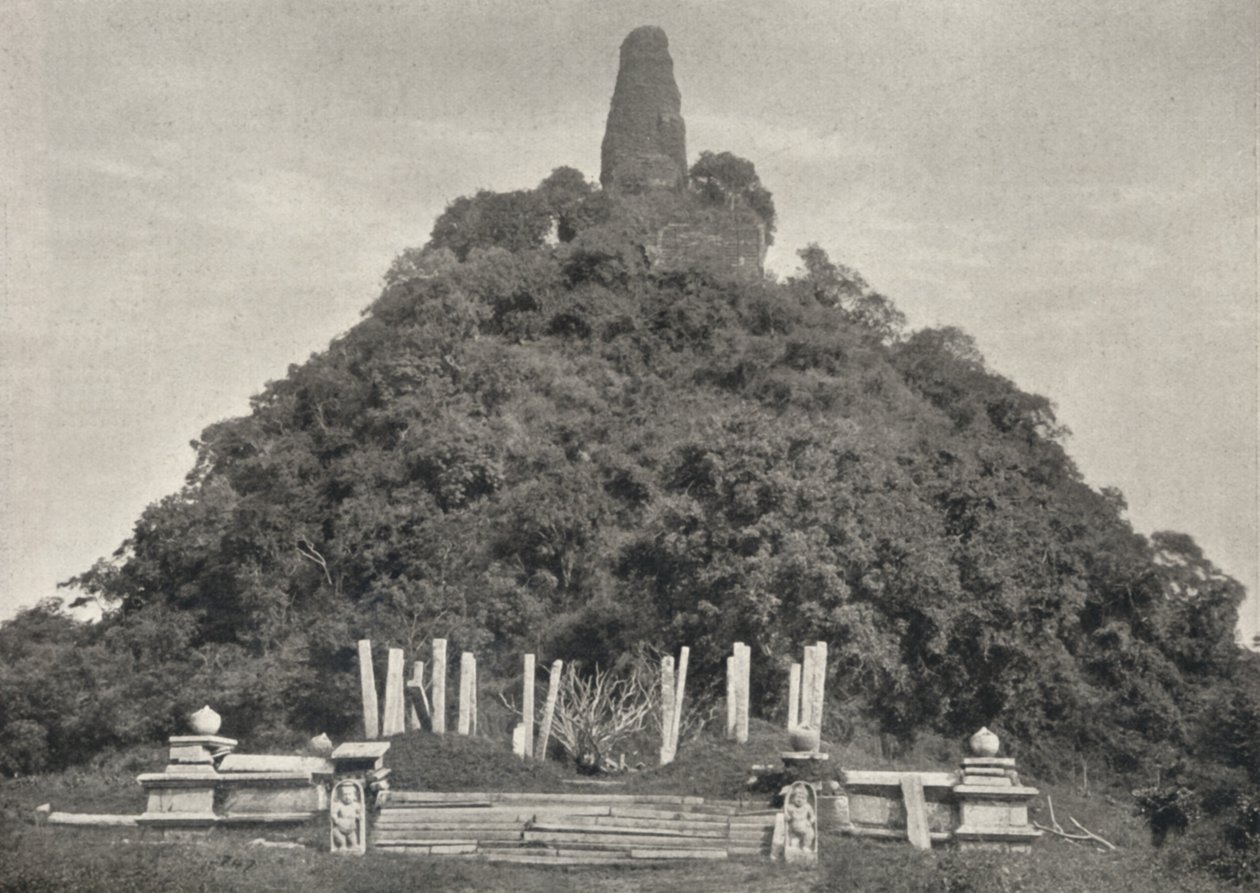 Jetawanarama Dagoba, la más joven de las tres grandes Dagobas de Anuradhapura a finales del siglo III d.C. de Unbekannt