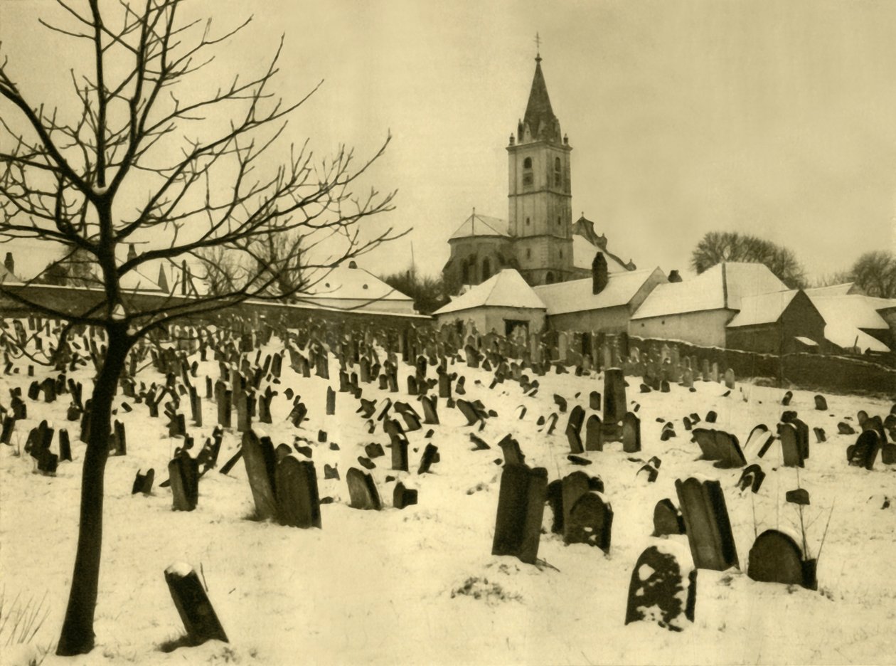 Cementerio judío, Mattersburg, Burgenland, Austria, c1935 de Unbekannt