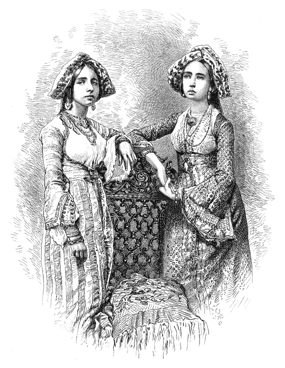 Mujeres judías de Kochi, India, 1895 de Unbekannt