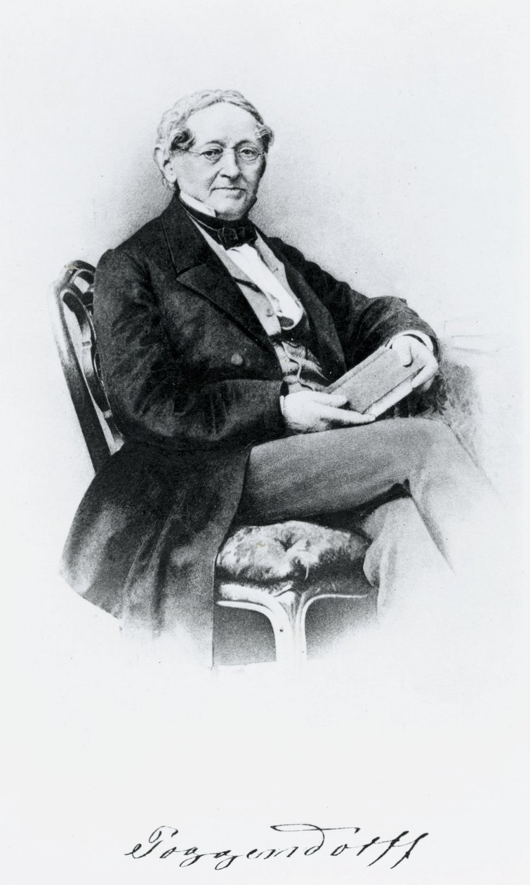 Johann Christian Poggendorf, físico alemán, mediados del siglo XIX de Unbekannt